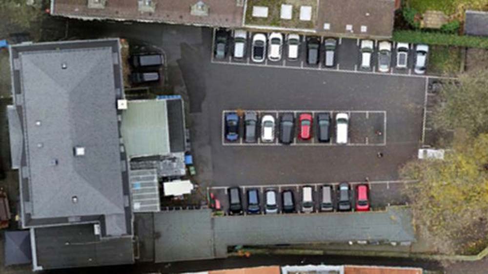 Der Parkplatz der Gesellschaft Ressource Soest